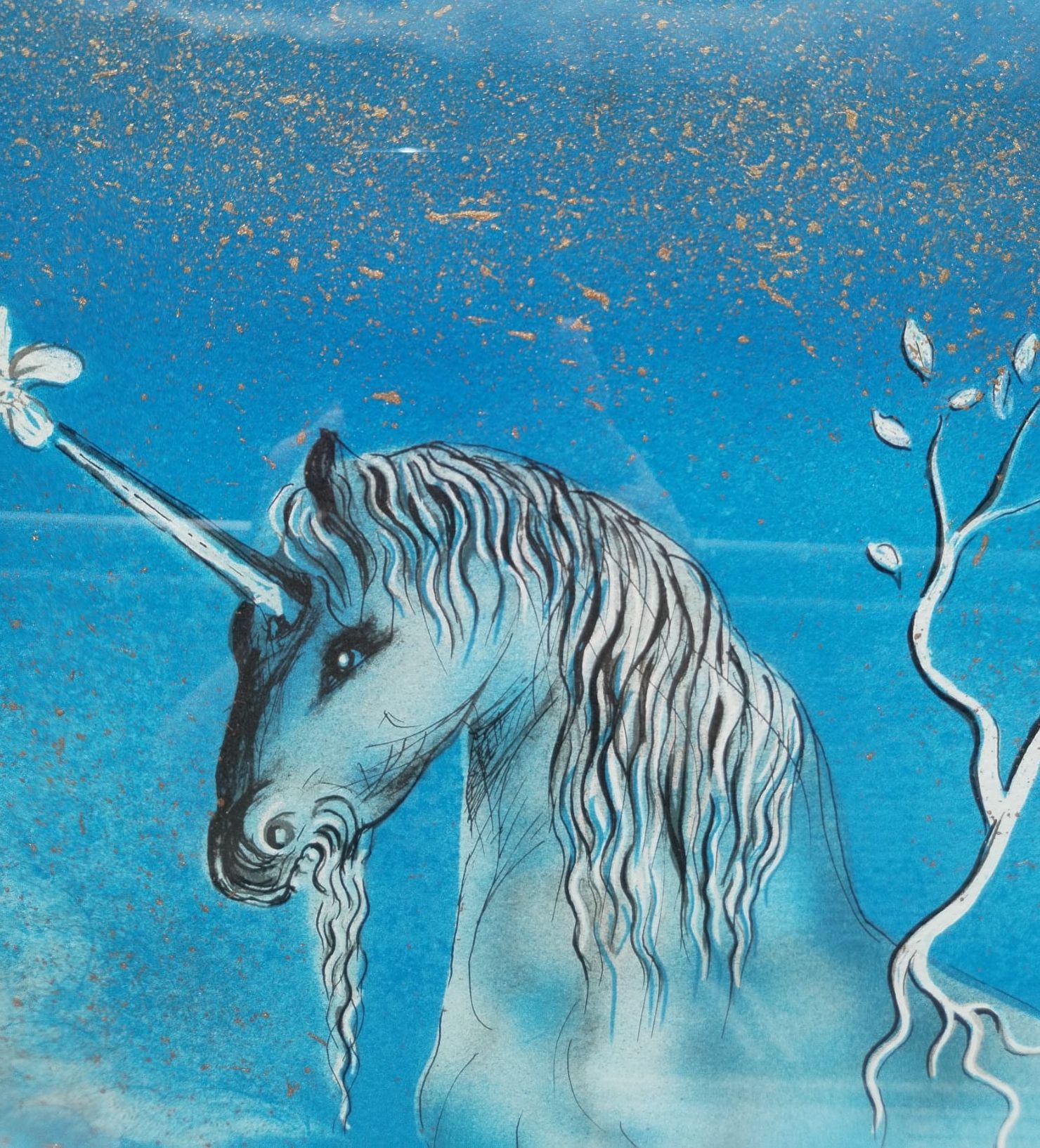 Šťastný unicorn (šťastný kůň) — detail 3