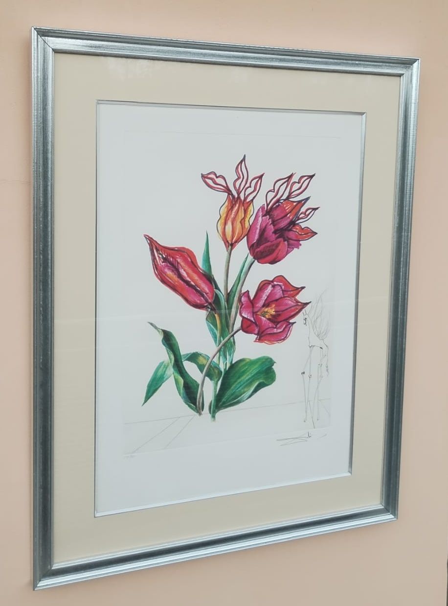 Rty tulipánů (Tulipány a hořící žirafa) — detail 6