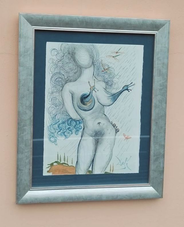 Žena se šneky — detail 2