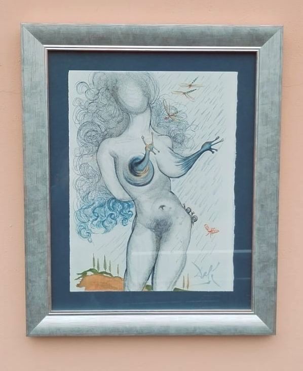 Žena se šneky — detail 4